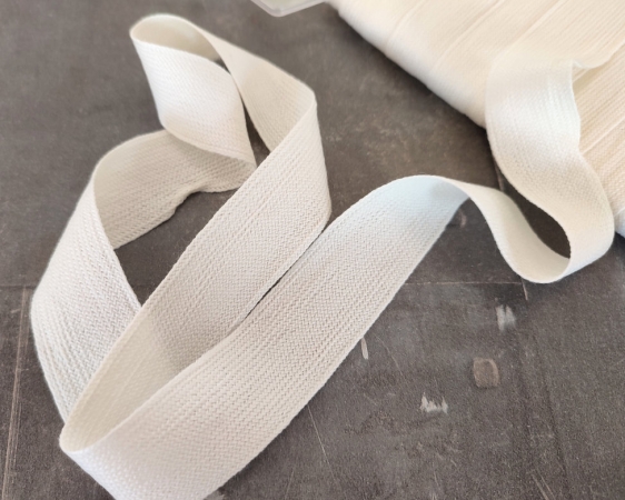 Wolltresse - Einfassband - 28 mm - natur - 859